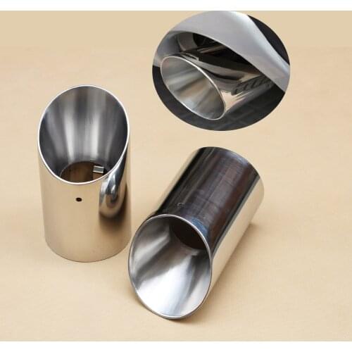 Stainless Steel Car Tail Exhaust Pipe Muffler Silencer Cover Trim Fit For Ford Escape Kuga 2013 2014 2015 2016 2017 Accessories