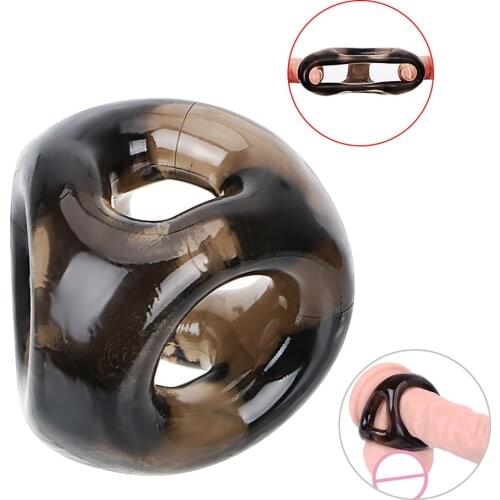 Penis Ring Elastic Scrotal Binding Male Silicone Delay Ejaculation Cock Ring Sex Toys for Men Adult Products