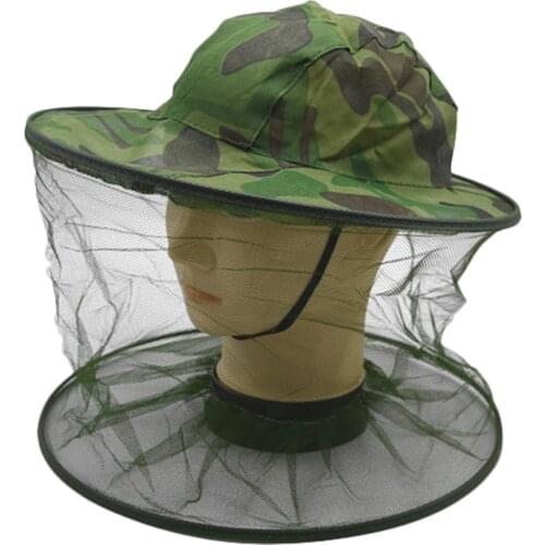 Mosquito Head Face Protector Net Hat Insect Bugs Bee Proof Mesh Hat Outdoor Fishing Sun Cap