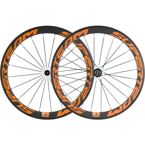 SuperTeam 50mm carbon clincher wheelset 700C UD Matte Road wheels
