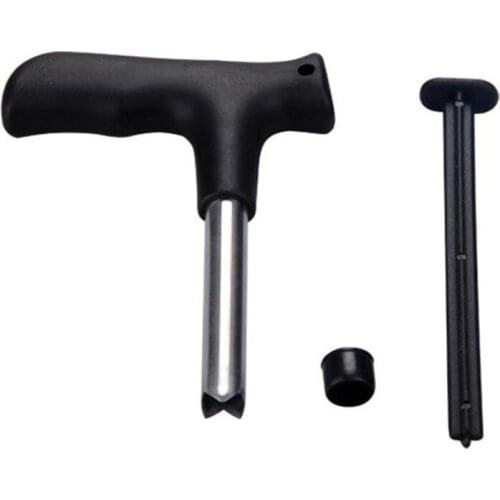 Kitchen Accessories Hot New Useful Durable Stainless Steel Coconut Opener Opening Driller Cut Knife Hole +Cleaning Stick JF