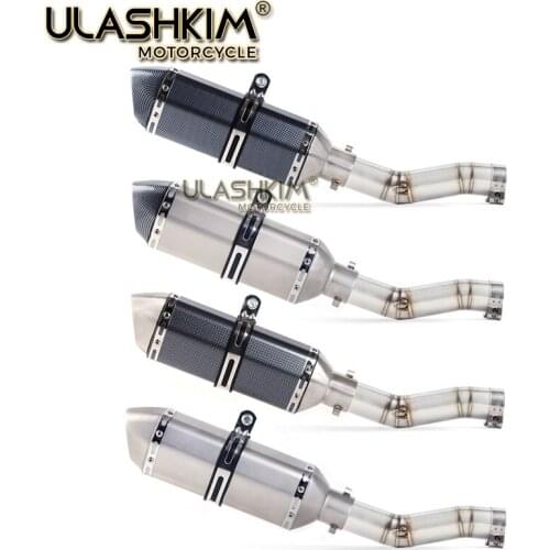 Motorcycle Full Exhaust Middle Link Pipe Slip On For Suzuki GSXR600 Gsxr700 Gsxr750 k7 GSX R700 R750 R600 GSXR 600 700 750