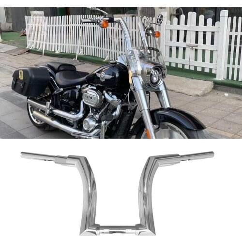Motorcycle 12" 14" 16" Bar Handlebars for Harley Dyna Softail Fat Boy Bob Breakout Slim Deluxe 1996-2013 Touring Road King