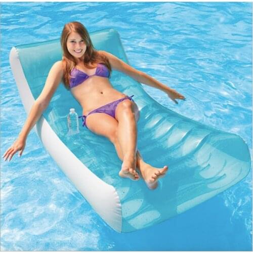 Inflatable water adult recliner entertainment water floating row inflatable dog floating row