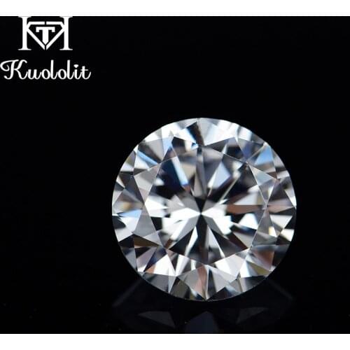 Kuololit 3-10mm natural moissanite Loose Stone for Engagement D Color Round Brilliant Excellent Cut VVS1 Solitaire welding DIY