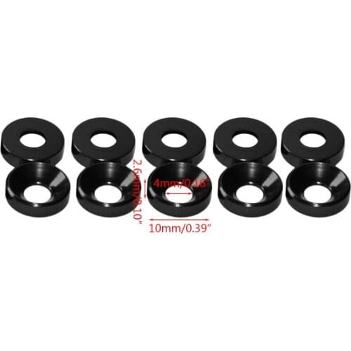 New Aluminum Alloy M4 Anodized Countersunk Head Bolt Washers Gasket