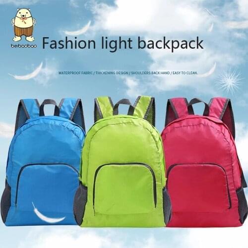 Outdoor Travel Folding Storage Leisure Bag Portable Folding Unisex Backpack Sport Rucksack Hiking Travel Bag For Camping Cycling