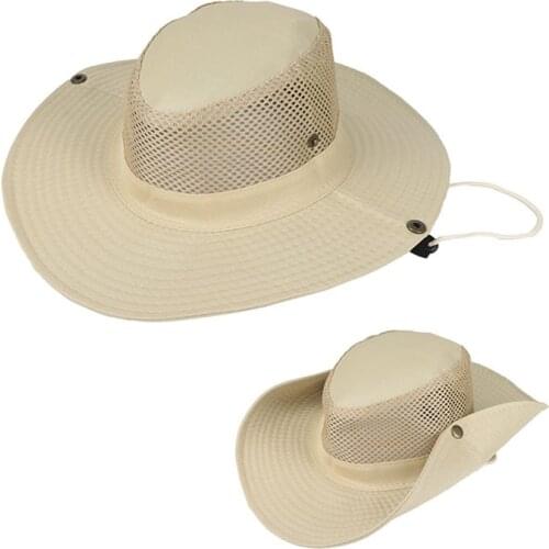 Outdoor Fishing Hat Summer Sun Protection Anti-UV Headwear Sunhat Fisherman Headgear Breathable Hats for Men