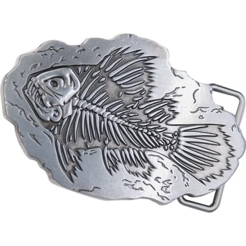 Animal Fish Belt Buckles for Mens Western Cowboy and Cowgirl Silver Buckles for Belts High Quality Jeans Belt Accessories