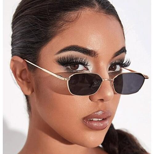 Wholesal Small Rectangle Sunglasses for Men/Women 2021 Luxury Brand Designer Gafas De Sol Mujer Summer Fashion Sun Glasses Trend