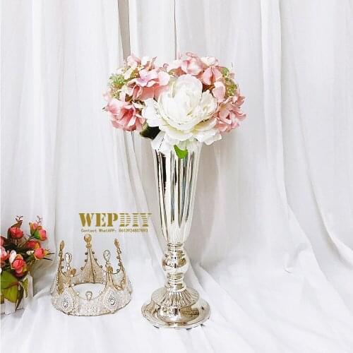 2 pcs/set European style wrought iron vase wedding props Lu Yin main table table flower creative home decoration ornaments