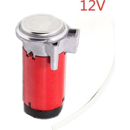 Air Horn Compressor 12V for Super Loud Trumpet Air Horn Replacement Car Horn Kit Chromed for Truck Van Boat