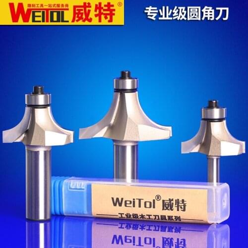 WeiTol 1 psc free shipping woodworking router bit Corner Round Bit carbide tungsten router bit engraving tools for wood
