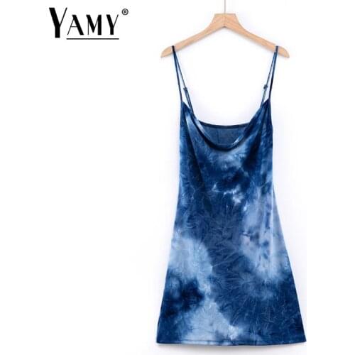 Синие летние платья YAMY China At AliExpress