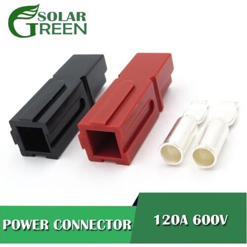 1SET X Red OR Black 120A 600V PP120 Power Connector Plug PP30 Powerbattery Contacts For Solar Caravan Boat