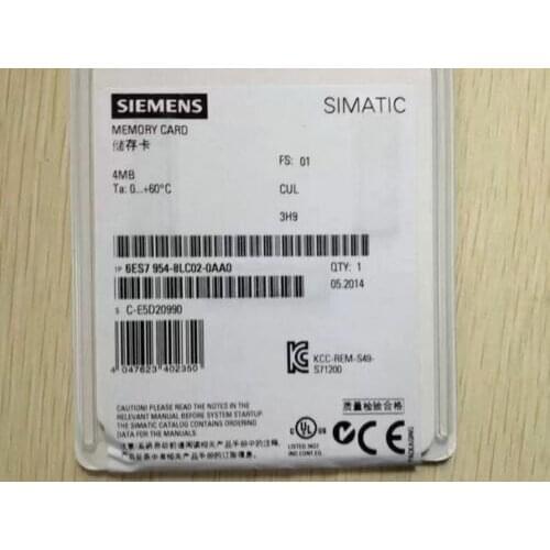 1PC New Siemens 4MB Memory Card 6ES7 954-8LC02-0AA0 6ES7954-8LC02-0AA0