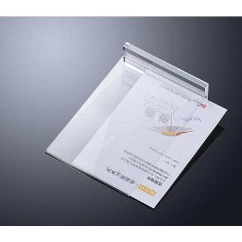 50PCS A5 Clear acrylic T-type table card display brand wine water card advertising poster display stand holder racks wholesale