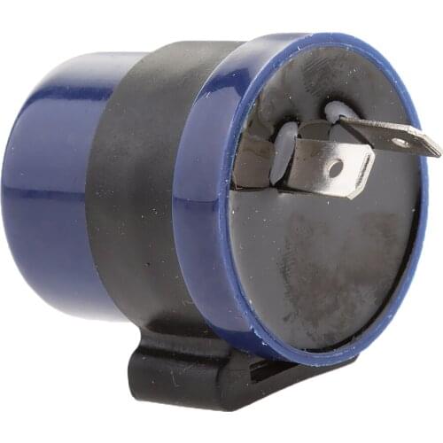 6-12V 2 Pin Motorcycle Beeper Turn Signal Indicator Relay Flasher Blue Motorcycle Car Accessories