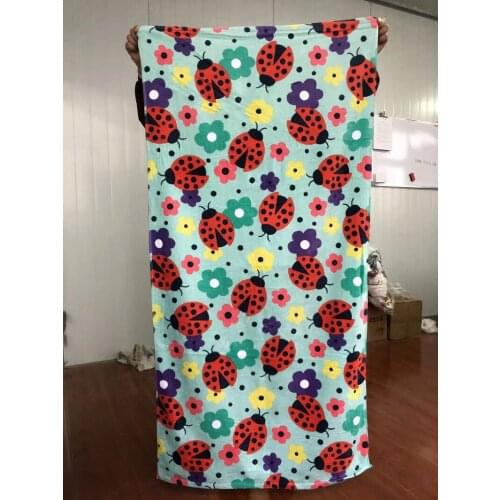 70*150cm Coccinella septempunctata Cartoon Towels baby bath towel Children and Adults Beach Bath Towel Cartoon Bikini Covers