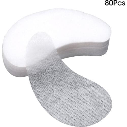 80 Pcs Disposable Silk Technology DIY Cosmetic Eye Mask Paper Sheet Ultra-thin Beauty Salon Eye Care Tools