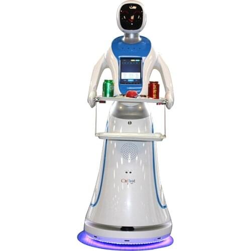 Automatic room humanoid intelligent catering meal food delivery smart home service waiter robot for restaurant