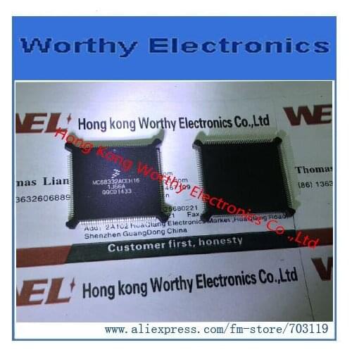 Free shipping 2pcs/lot IC MCU 32BIT ROMLESS 132PQFP MC68332ACEH16