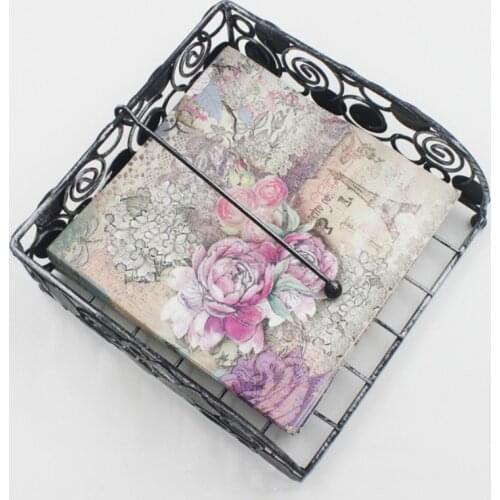 20 pcs/lot printed Feature Rose Paper Napkins For Event & Party Decoration Tissue Decoupage Servilleta 33cm*33cm 2 2