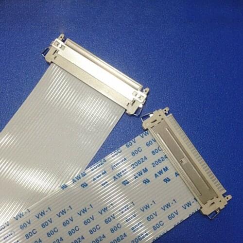 5pcs LCD LVDS Screen Line Double Connector 8 Lines 1.0 Pitch 30 Cores FI-X Chip Inserted FFC Cable