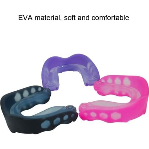 Mouth Tray EVA Mouth Guard, Soft Mouth Guard Football Mouthpiece, Professional Sports Mouth Guard for Boxing Protection