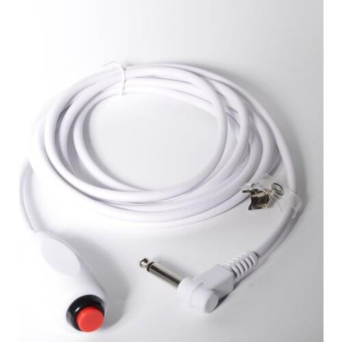 Nurse Call Button 6.35mm Mono ,3 Meter Push Button Cord Cable Nurse Station Universal Replacement Call Cord with Bed Sheet Clip