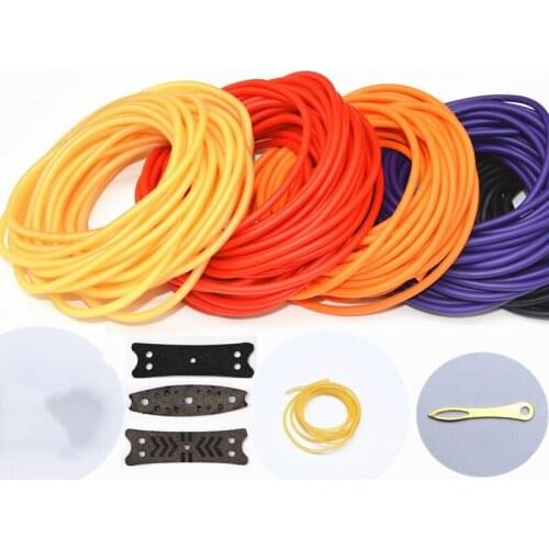 New High Quality 10m/Lot Strength Rubber Bands 6 Colors Variety of Sizes 2040/1842/1745/2050/3060 For Slingshot Hunting