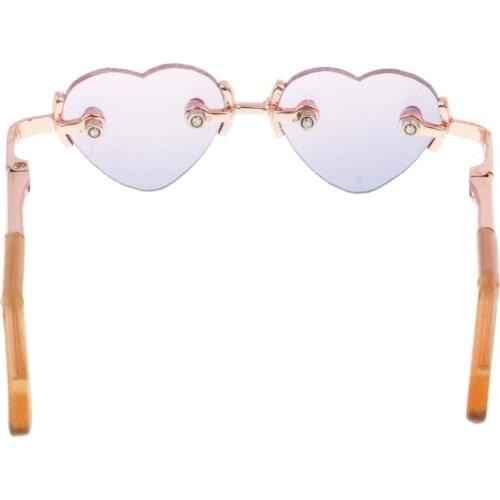 Trendy No Frame Heart Sunglasses Eye Glasses for 1/3 BJD SD DOD YOSD Accessories #3