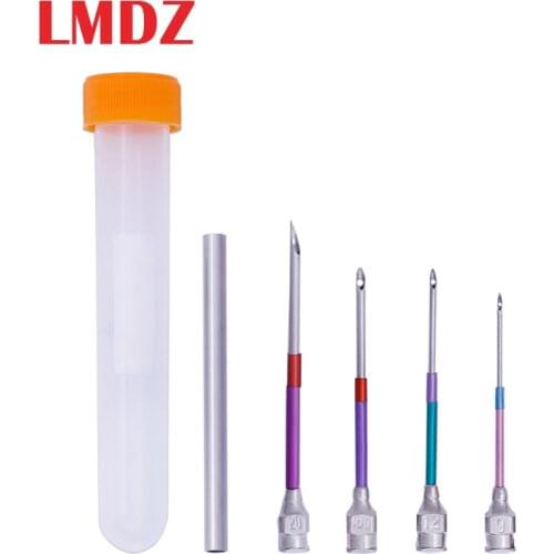 LMDZ 4pcs Embroidery Stitching Punch Needle Handmade Sewing Tool Set 9# 12# 16# 20# Craft Tools DIY Embroidery Needle Tool Set