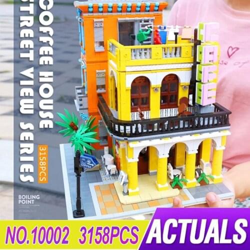 New Modular Building 10002 Havana Cafe 3158pcs Building Blocks Bricks Educational Toy Christmas Present