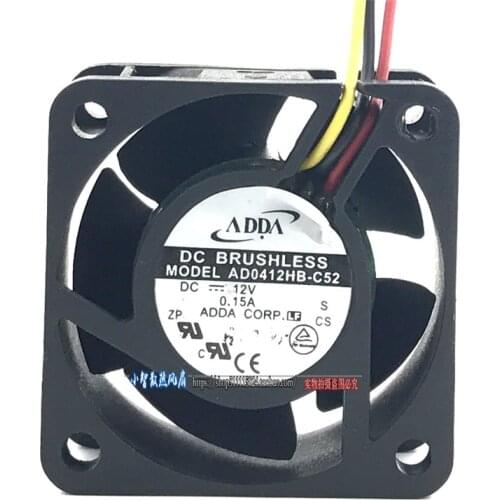 New 4020 4 cm 12V 0.15A double ball air volume fan AD0412HB-C52