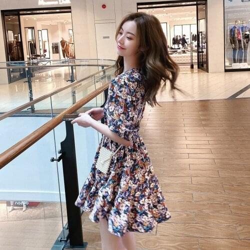 Dresses for Women Floral Dress Summer New Purple Dress Skirt Womens Clothing Vestido De Mujer