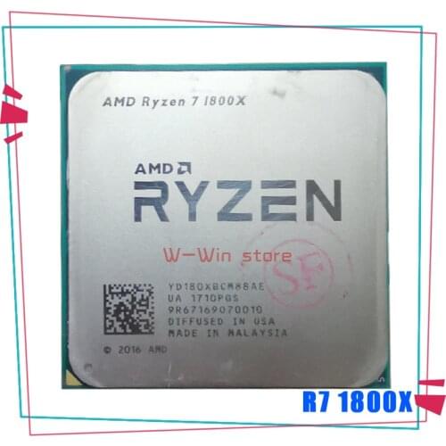 AMD Ryzen 7 1800X R7 1800X 3.6 GHz Eight-Core Sixteen-Thread CPU Processor L3=16M 95W YD180XBCM88AE Socket AM4