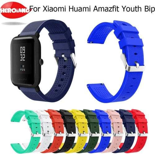 Wrist Bracelet Strap Replace Watch Straps for Amazfit Youth Silicone Straps for Xiaomi Huami Bip BIT PACE Lite Youth Smart Watch