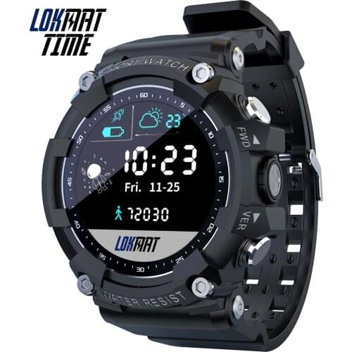 Lokmat Sport Smart Watch Attack 2 Full Touch Screen Fitness Tracker IP68 waterproof Outdoor Activity Smart Watches for Phones