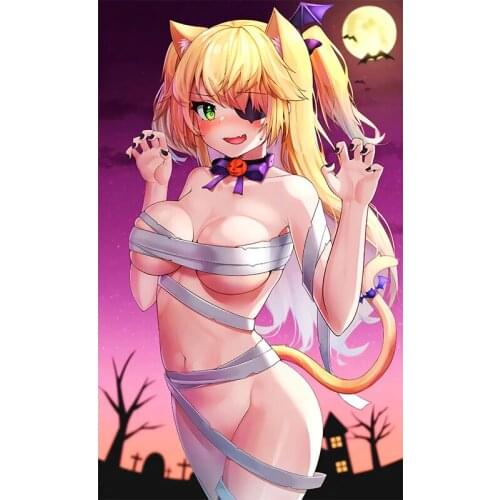 Small Town Sexy Beast Ears Anime Girl Stickers Decorate Cars, Rooms, Wardrobes, Desks,Computer