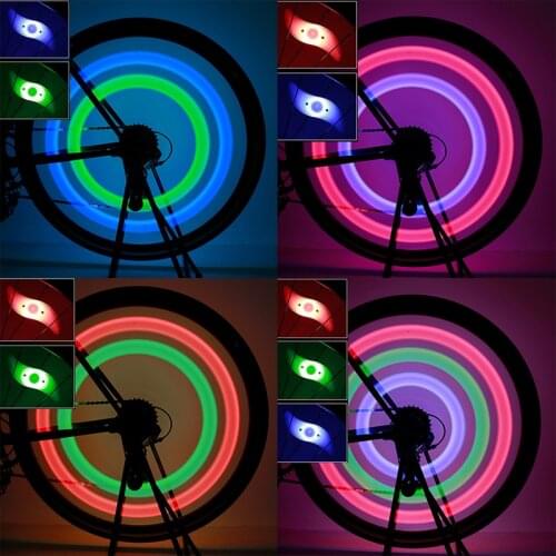 Willow Shape Bicycle Spoke Light Cycling Wheel Safety Warning Light for Decoration Colorful LED Lights For Bicycle Accessories
