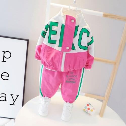2021 Spring Baby Girl Clothing Sets Casual Tracksuit Long Sleeve Zipper Toddler Girl Suit Outfits Fashion Clothes for Baby