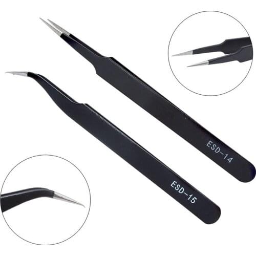 2pcs Diamond Painting Stainless Steel Tweezers High Quality Diamond Painting Tools DIY Crafts Accessory