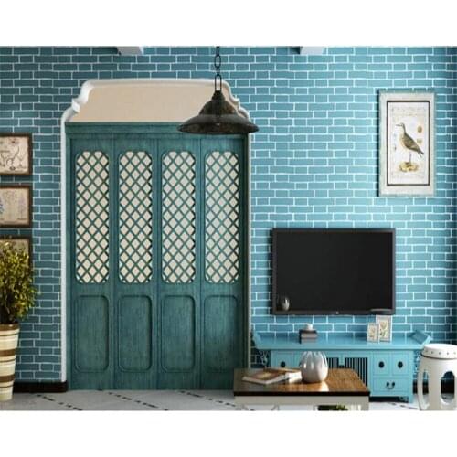 Beibehang Home decoration 3d wallpaper simple 3D pure white brick living room bedroom Mediterranean wallpaper papel de parede