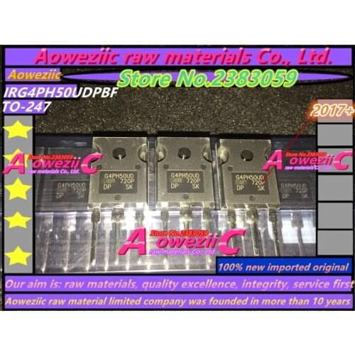 Aoweziic 2017+ 100% new imported original IRG4PH50UDPBF IRG4PH50UD G4PH50UD TO-247 Ultra Fast IGBT Tube 1200V 45A 200W