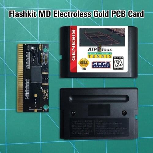 ATP Tour Championship Tennis ATP - Flashkit MD Electroless Gold PCB Card 16 bit MD Games Cartridge For MegaDrive Genesis console