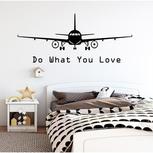 Free shipping Air Plane Nursery Wall Stickers Vinyl Art Decals For Living Room Bedroom Wall Art MURAL Drop Shipping