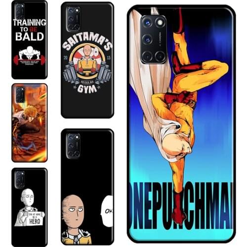 One Punch Man Case For OPPO A9 A5 A53 A31 2020 A52 A72 A15 A83 A91 A93 A5S Find X3 Pro Reno 2 Z Funda
