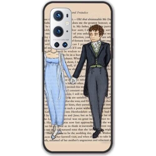 For Oneplus Elizabeth Bennet and Mr Darcy Black TPU Border Oneplus Case