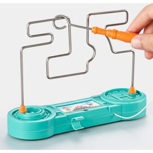 Maze Kids Collision Electric Shock Toy Party Funny Game Science Experiment Toy Education Electric Touch Maze Game For Children